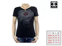 chanel-manches courtes t-shirts femmes big folwer